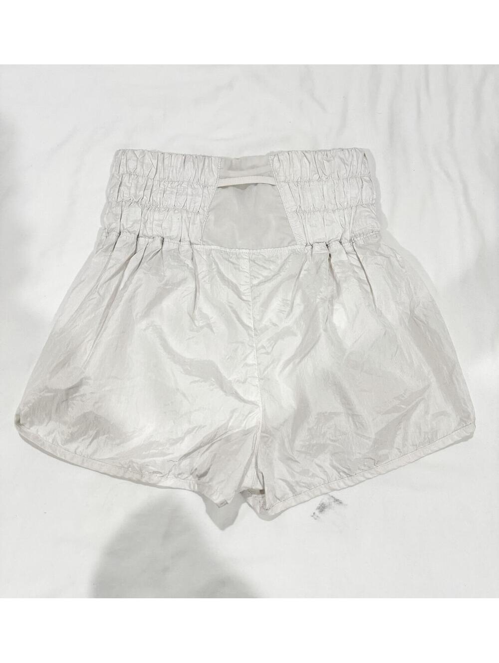 FP Movement Free People The Way Home High Waisted Running Shorts White Medium - Picture 3 of 9
